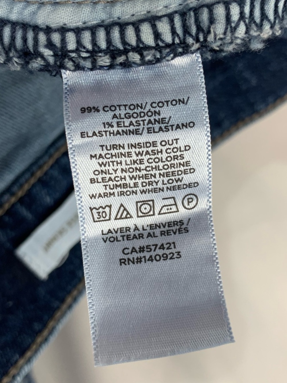 LOFT Dark Wash High-Rise Skinny Jeans - Picture 7 of 7